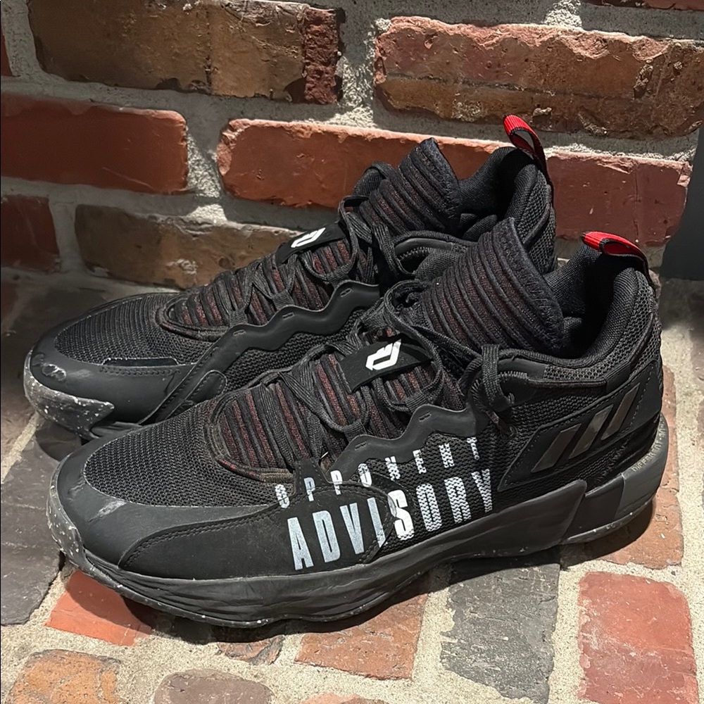 Black and Red Athletic Sneakers